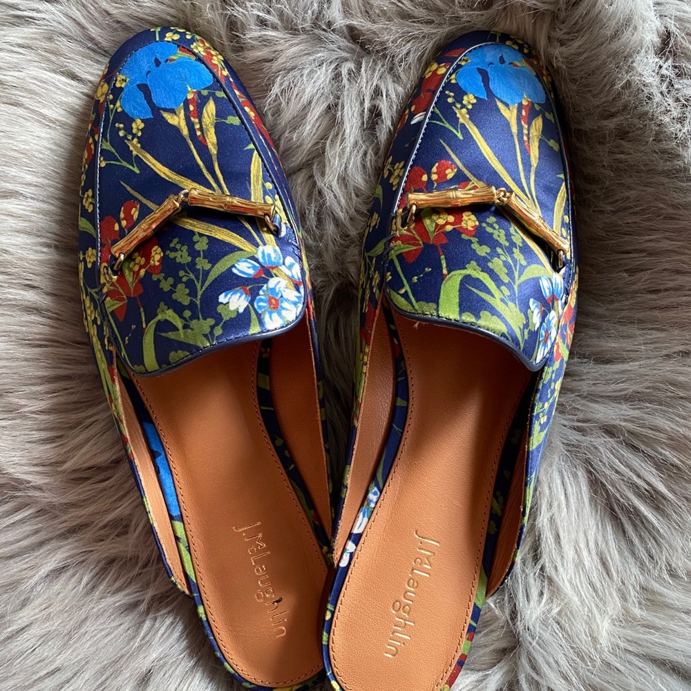 J. McLaughlin satin mules
